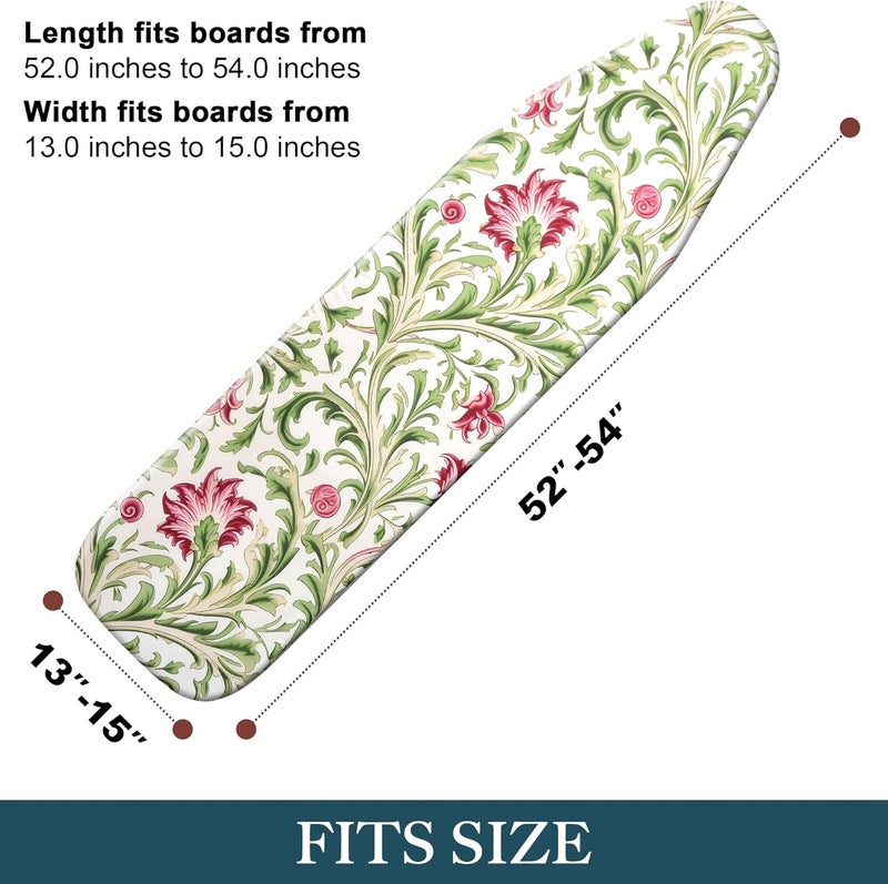 veiox Ironing Board Cover and Pad – Heat-Resistant & Durable Fabric with Elastic Edges – Fits Standard Sizes (15″X54″) - Image 2